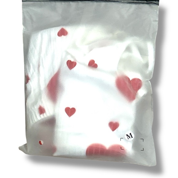 Women’s Sweetheart Crop  Casual Pajama Short Set Size Medium - Picture 15 of 16